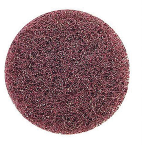 Disque de polissage non tiss&eacute; &agrave; remplacement rapide tr&egrave;s r&eacute;sistant Bear-Tex, 2" dia., Grain Moyen, Oxyde d'aluminium We Share Industrial Supply