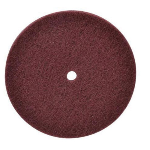 Disque non tiss&eacute; tr&egrave;s r&eacute;sistant Bear-Tex, 6" dia., Grain Tr&egrave;s fin, Oxyde d'aluminium We Share Industrial Supply