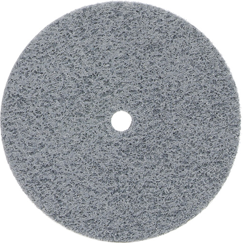 Disque unifi&eacute; non tiss&eacute; Bear-Tex, 3" x 1/4", Arbre de 3/8", Grain de Fin, Carbure de silicium We Share Industrial Supply