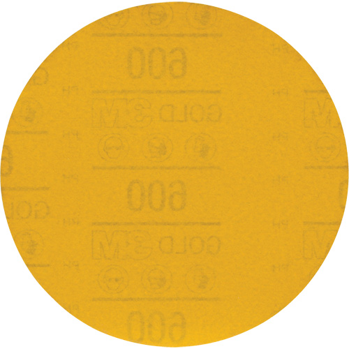 Disque abrasif dor&eacute; Hookit 09260, dia 6", Grain 600, Oxyde d'aluminium, Poids C We Share Industrial Supply