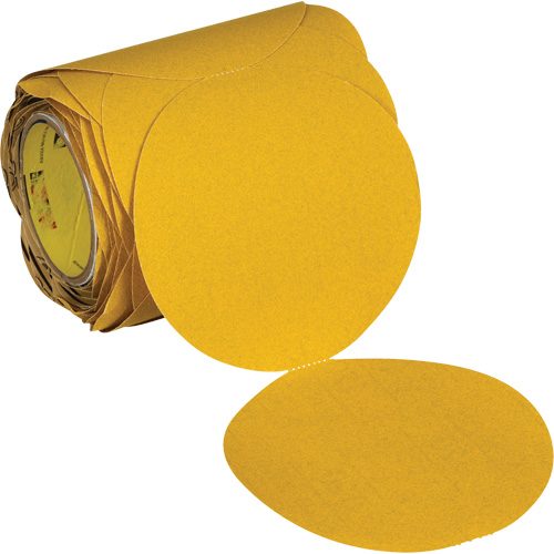 Disque abrasif dor&eacute; en rouleau Stikit 09312, 6" dia., Grain 120, Oxyde d'aluminium We Share Industrial Supply