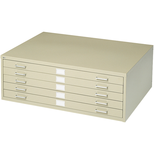 Classeurs en acier pour plans, 5 Tiroirs, 53-3/8" la x 41-3/8" p x 16-1/2" h We Share Industrial Supply