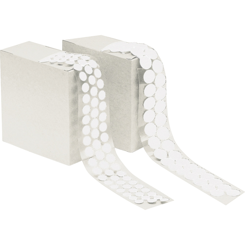 Attache en rondelle, Boucle, 3/4" dia., Adh&eacute;sif, Blanc We Share Industrial Supply