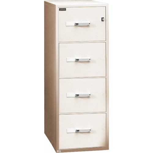Classeurs &agrave; l'&eacute;preuve du feu, Acier, 4 tiroirs, 19-3/4" la x 31" p x 54" h, Beige We Share Industrial Supply