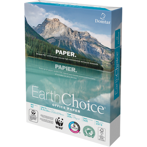 Papier pour le bureau EarthChoice, FSC, 8-1/2" x 11", 20 lb, Blanc We Share Industrial Supply