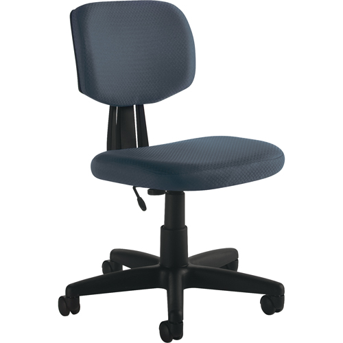 Chaise de travail, Tissu, Charbon We Share Industrial Supply