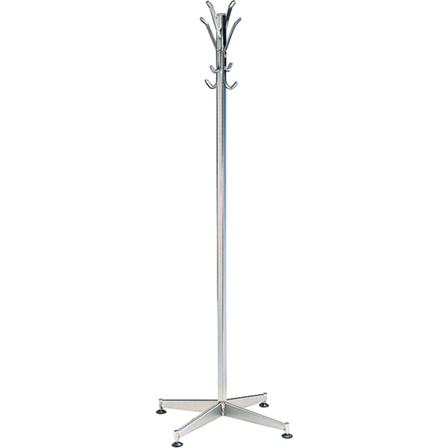 Pat&egrave;re, 60" ha, Acier, Chrome, 8 Crochet(s) We Share Industrial Supply