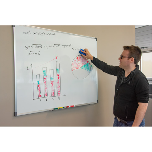White Board, Non-Magnetic, 24" W x 18" H We Share Industrial Supply