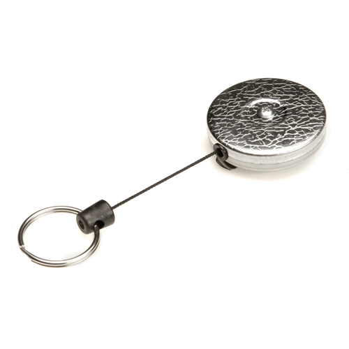 D&eacute;rouleurs autor&eacute;tractables originaux #485-HDK, Chrome, C&acirc;ble 48", Fixation Agrafe de ceinture We Share Industrial Supply