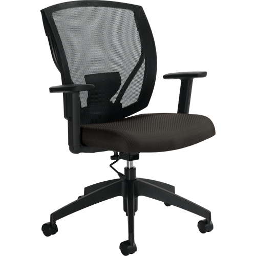 Chaises de travail, Tissu, Charbon, Capacit&eacute; 300 lb We Share Industrial Supply