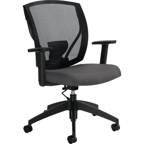 Chaises de travail, Vinyle, Charbon, Capacit&eacute; 300 lb We Share Industrial Supply