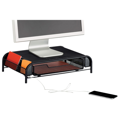 Organisateur de bureau avec alimentation USB Onyx We Share Industrial Supply
