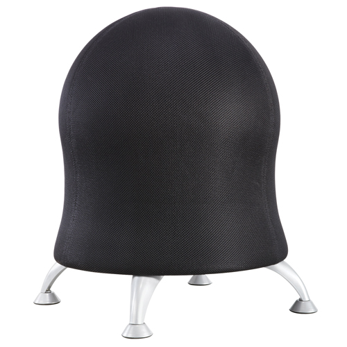 Chaise sph&eacute;rique Zenergy, Tissu, Noir, Capacit&eacute; 250 lb We Share Industrial Supply