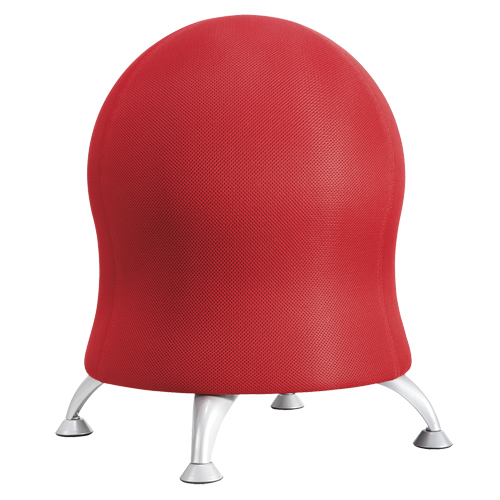 Chaise sph&eacute;rique Zenergy, Tissu, Rouge, Capacit&eacute; 250 lb We Share Industrial Supply