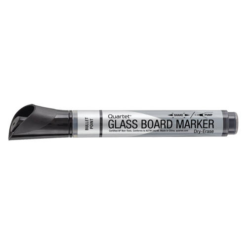 Premium Glass Dry-Erase Markers, Black, Bullet Tip We Share Industrial Supply