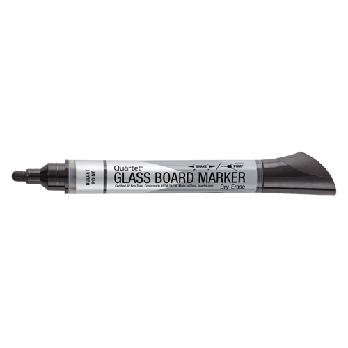 Premium Glass Dry-Erase Markers, Black, Bullet Tip We Share Industrial Supply