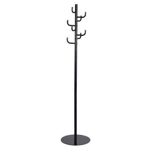 Porte-manteau, 68" ha, Noir, 8 Crochet(s) We Share Industrial Supply
