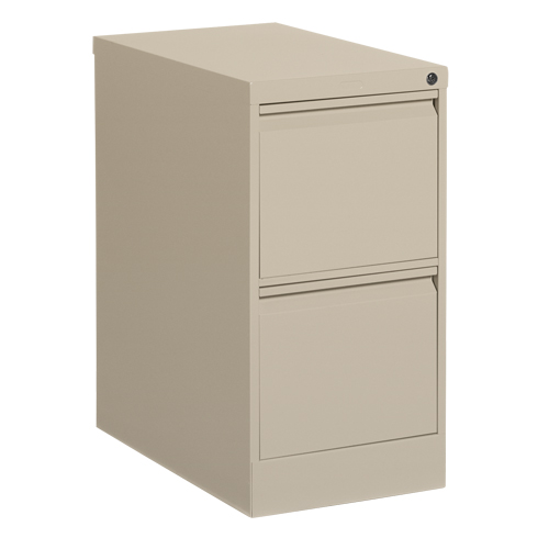 Classeur vertical, Acier, 2 tiroirs, 15-1/7" la x 25" p x 29" h, Beige We Share Industrial Supply