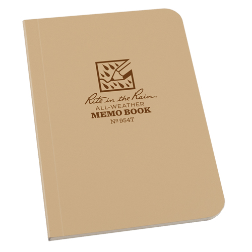 Memo Book, Soft Cover, Tan, 112 Pages, 3-1/2" W x 5" L We Share Industrial Supply