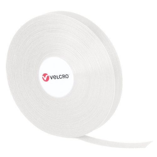 Attaches QWIK, Boucle et crochet, 25 vg x 3/4", Auto-aggripant, Blanc We Share Industrial Supply