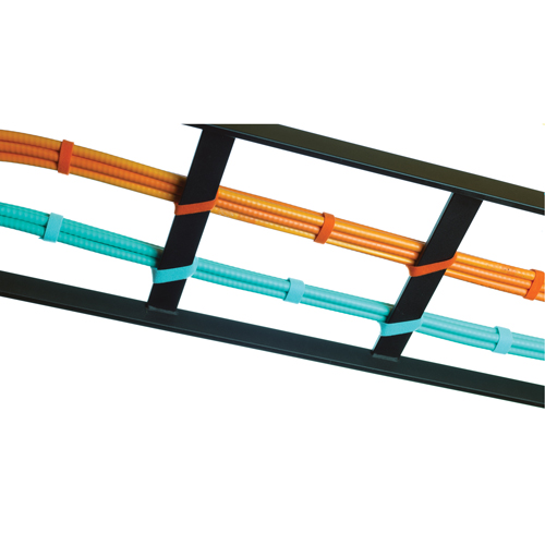 Ruban pour gestion des c&acirc;bles One-Wrap, Boucle et crochet, 25 vg x 3/4", Auto-aggripant, Aqua We Share Industrial Supply