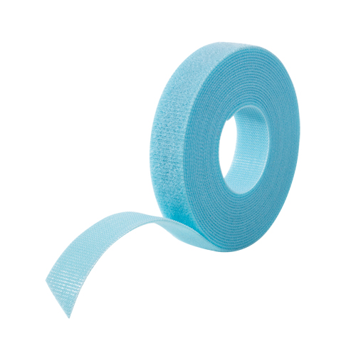 Ruban pour gestion des c&acirc;bles One-Wrap, Boucle et crochet, 25 vg x 3/4", Auto-aggripant, Aqua We Share Industrial Supply