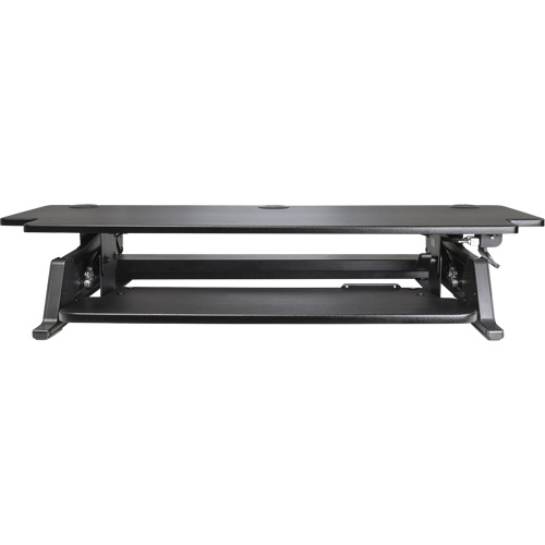 Poste de travail assis-debout Goya, Mod&egrave;le de bureau, 20" h x 42" la x 16" p, Noir We Share Industrial Supply