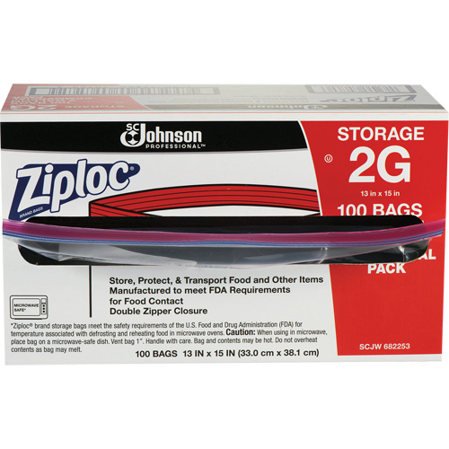 Ziploc&reg; Double Zip Food Storage Bags We Share Industrial Supply