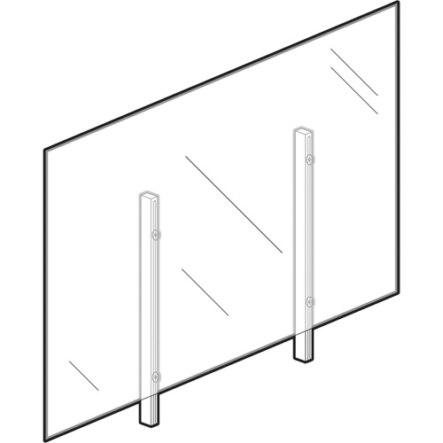 Vitre hygi&eacute;nique, 48" la x 36" h We Share Industrial Supply