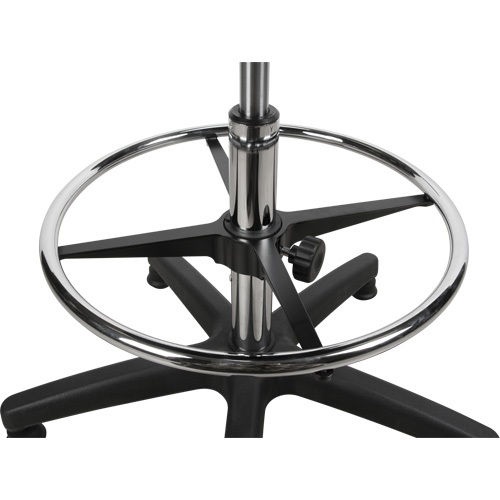 Heavy-Duty Ergonomic Stool, Stationary, Adjustable Height, 250 lbs. Capacity We Share Industrial Supply