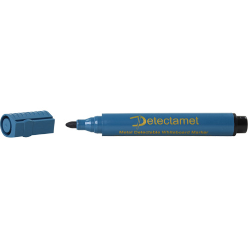 Detectable Whiteboard Marker, Black, Bullet Tip We Share Industrial Supply