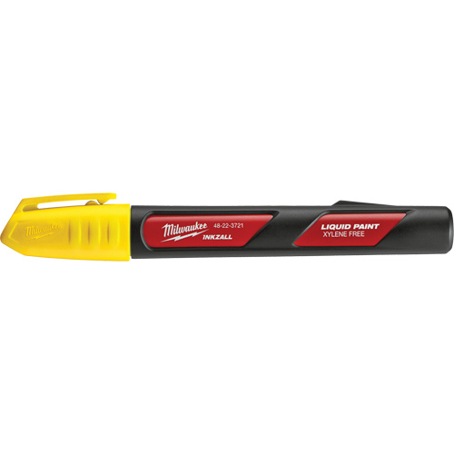 Inkzall Paint Marker, Liquid, Yellow We Share Industrial Supply