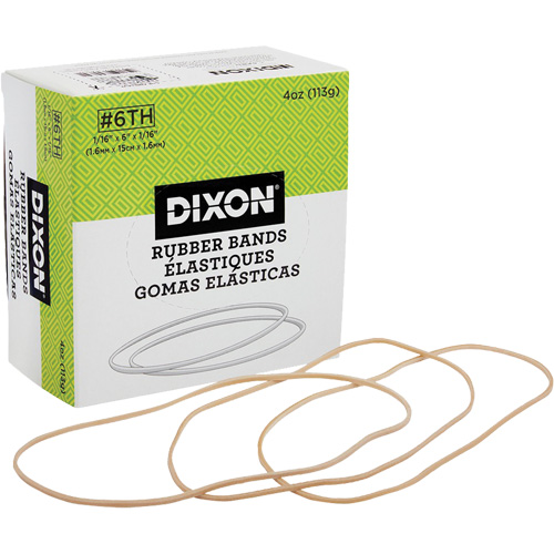 Rubber Bands, 6" x 1/16" We Share Industrial Supply