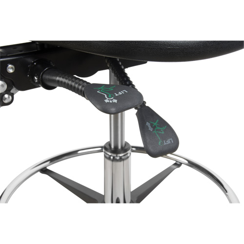 Heavy-Duty Ergonomic Stool, Mobile, Adjustable Height, 250 lbs. Capacity We Share Industrial Supply