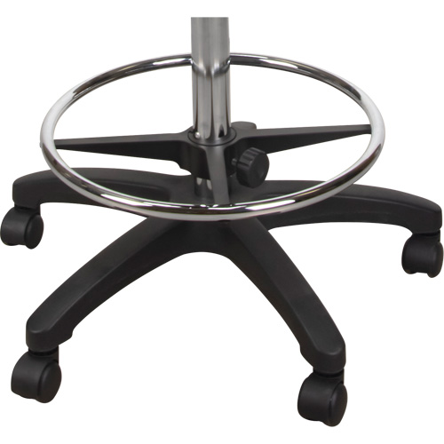 Heavy-Duty Ergonomic Stool, Mobile, Adjustable Height, 250 lbs. Capacity We Share Industrial Supply