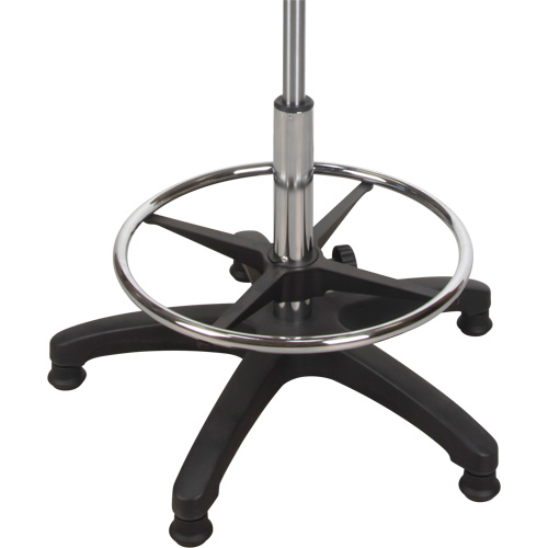 Tabouret ergonomique robuste avec accoudoirs r&eacute;glables, Stationnaire, Ajustable Hauteur, Capacit&eacute; 250 lb We Share Industrial Supply