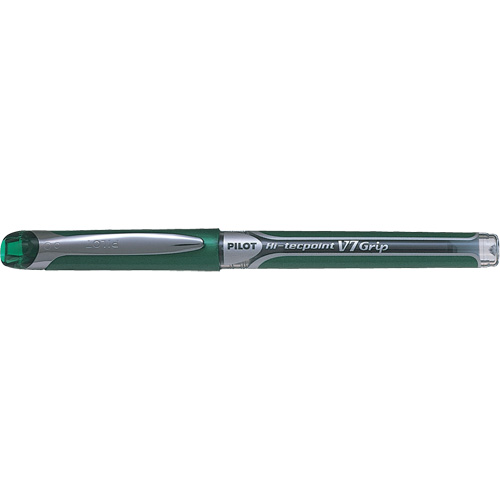 Hi-Tecpoint Grip Pen, Green, 0.7 mm We Share Industrial Supply