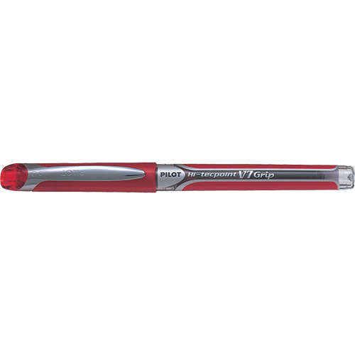 Hi-Tecpoint Grip Pen, Red, 0.7 mm We Share Industrial Supply