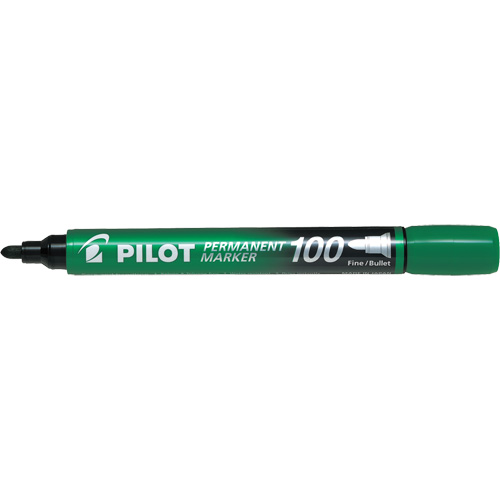 Series 100 Permanent Marker, Green, Bullet Tip We Share Industrial Supply