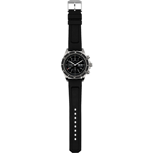 Tr&egrave;s grande montre chronographe automatique pour plongeur/pilote d'avion, Num&eacute;rique, &agrave; piles, 46 mm, Noir We Share Industrial Supply