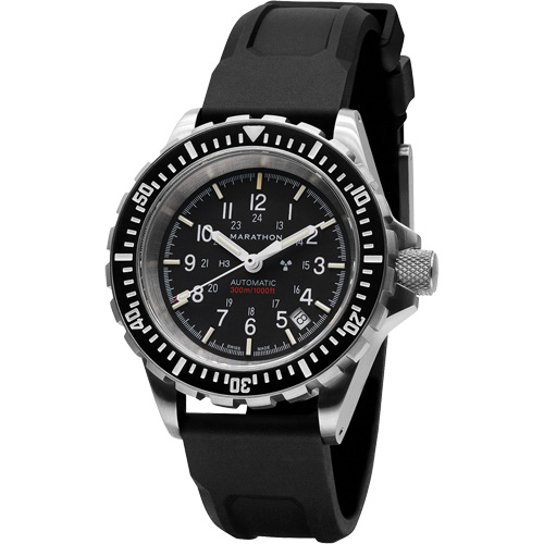Grande montre automatique de plong&eacute;e, Num&eacute;rique, &agrave; piles, 41 mm, Noir We Share Industrial Supply