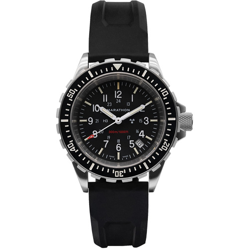 Grande montre automatique de plong&eacute;e, Num&eacute;rique, &agrave; piles, 41 mm, Noir We Share Industrial Supply