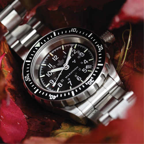 Grey Maple Large Diver's Automatic Watch with Stainless Steel Bracelet, Digital, Battery Operated, 41 mm, Silver We Share Industrial Supply