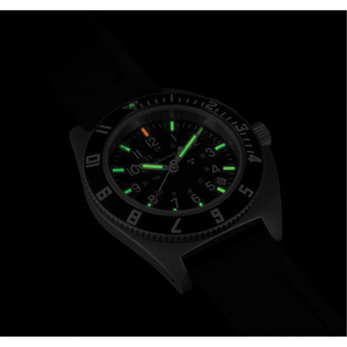 Steel Navigator with Date on Black 3-Piece Rubber Strap Kit, Digital, Battery Operated, 41 mm, Black We Share Industrial Supply