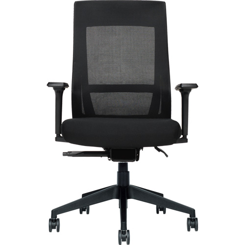 Chaise &agrave; dossier moyen avec m&eacute;canisme &agrave; basculement synchronis&eacute; &agrave; d&eacute;tection de poids , Mailles, Noir We Share Industrial Supply