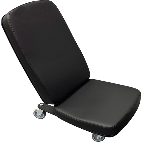 Mini chaise industrielle FLEX, Vinyle, Noir, Capacit&eacute; 280 lb We Share Industrial Supply