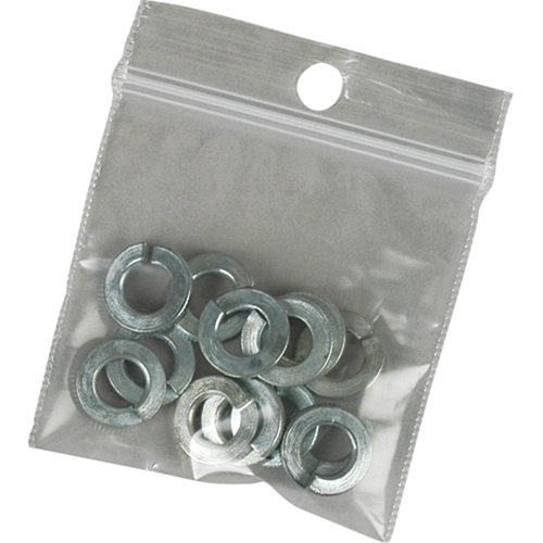 Sacs en poly, Refermable, 8" x 5", 4 mils We Share Industrial Supply