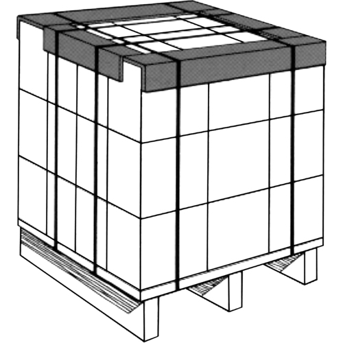Protecteurs de rebord, Carton, 144" lo x 3" la We Share Industrial Supply
