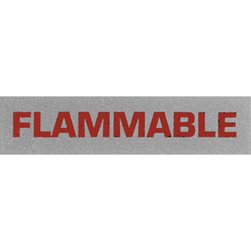 &eacute;tiquettes pour traitement sp&eacute;cial Flammable, 5" lo x 2" la, Noir/rouge We Share Industrial Supply