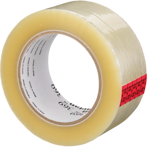 Tartan 369 Box Sealing Tape, Acrylic Adhesive, 1.6 mils, 48 mm (1-22/25") x 100 m (328') We Share Industrial Supply